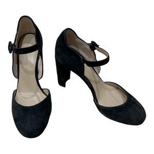 Ann Taylor Elegant Black Suede Heels